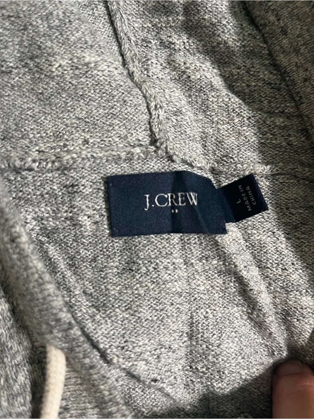 J. Crew Heather Gray Zip Hoodie